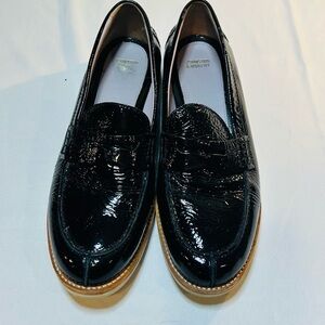Johnston & Murphy Black Patent Leather Loafers size 9.5
